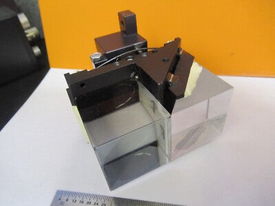 ZEISS GERMANY MOUNTED PRISM SET MICROSCOPE PART AS PICTURED &47-A-08