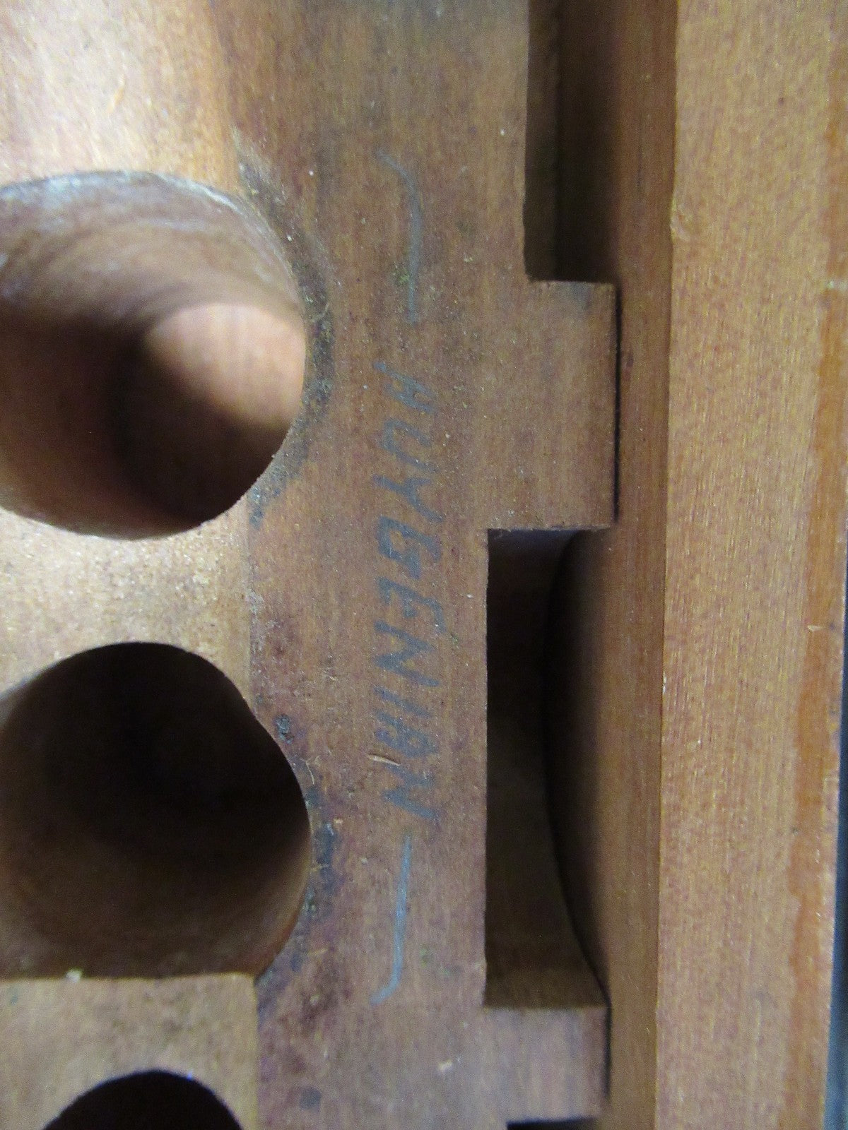 ANTIQUE WOOD BOX BAUSCH LOMB ACCESSORIES EMPTY MICROSCOPE PART AS PICTURED TD-4