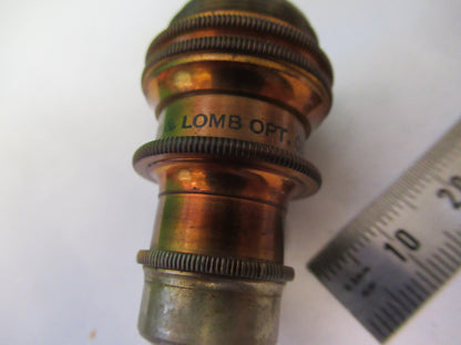 ANTIQUE BAUSCH LOMB BRASS OBJECTIVE 1.9mm MICROSCOPE PART AS PICTURED S1-B-20