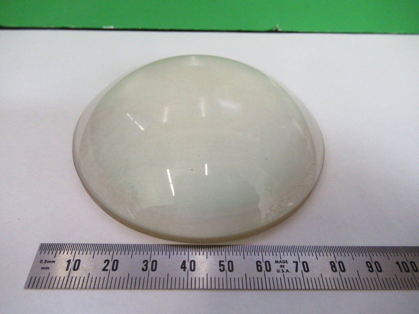 OPTICAL PLANO CONVEX DARKER GLASS MIL SPEC OPTICS AS PICTURED V3-A-01