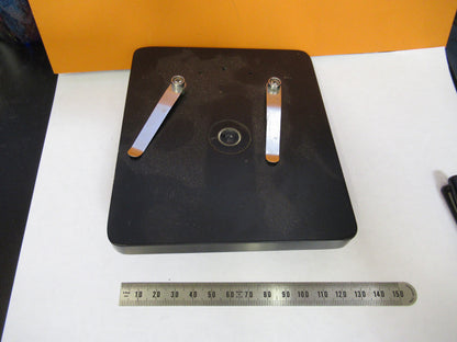 GENERIC STAGE + IRIS TABLE MICROMETER MICROSCOPE PART AS PICTURED Y1-A-56
