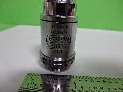 MIKROSKOPTEIL VINTAGE OBJEKTIV LEITZ 100X DEUTSCHLAND JENA OPTICS AS IS B2-M-04