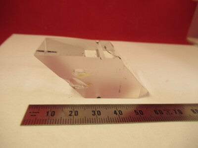 NIKON JAPAN GLASS PRISM [chipped] HEAD MICROSCOPE OPTICS AS PICTURED &14-A-05