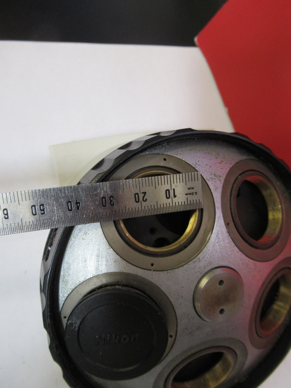 NIKON ECLIPSE E-400 JAPAN NOSEPIECE FAIR MICROSCOPE PART AS PICTURED T5-A-02