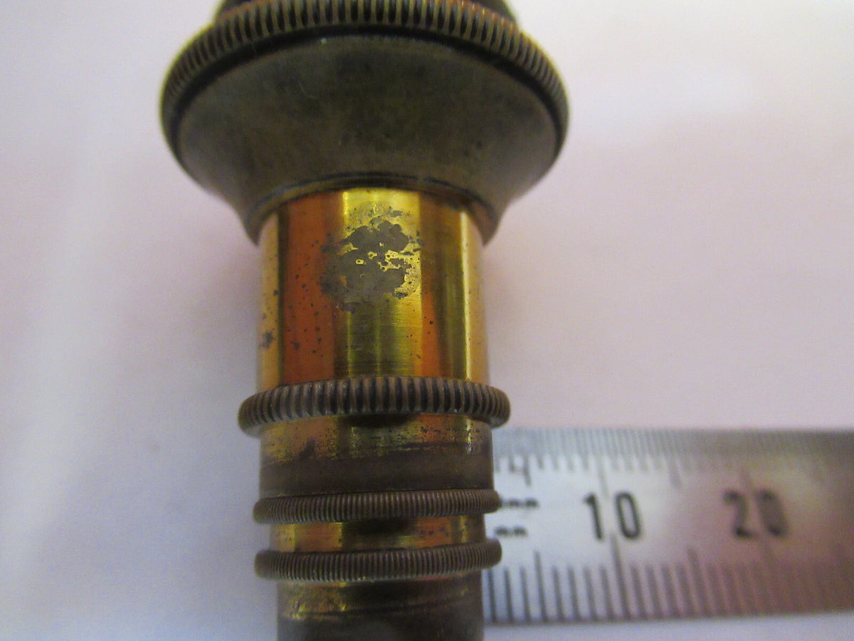 ANTIQUE SWIFT LONDON LENS BRASS OBJECTIVE MICROSCOPE AS PICTURED 47-FD-03