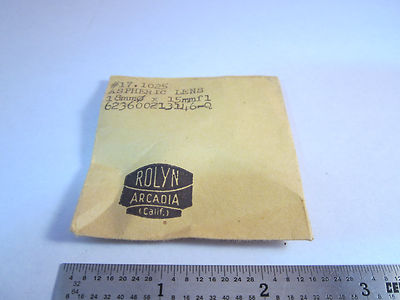 Optical Aspheric Lens 18 mm Diameter Fl 15 mm Laser Optics