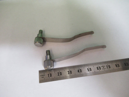 Spencer Lens Co. American Optical Co. Pair Clips Antique Microscope Part