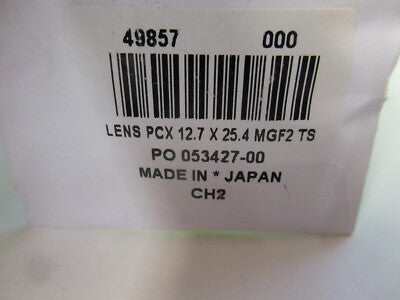 Optical Edmund Optics Lens Pcx 12.7x25.4 MgF2 Laser Optics