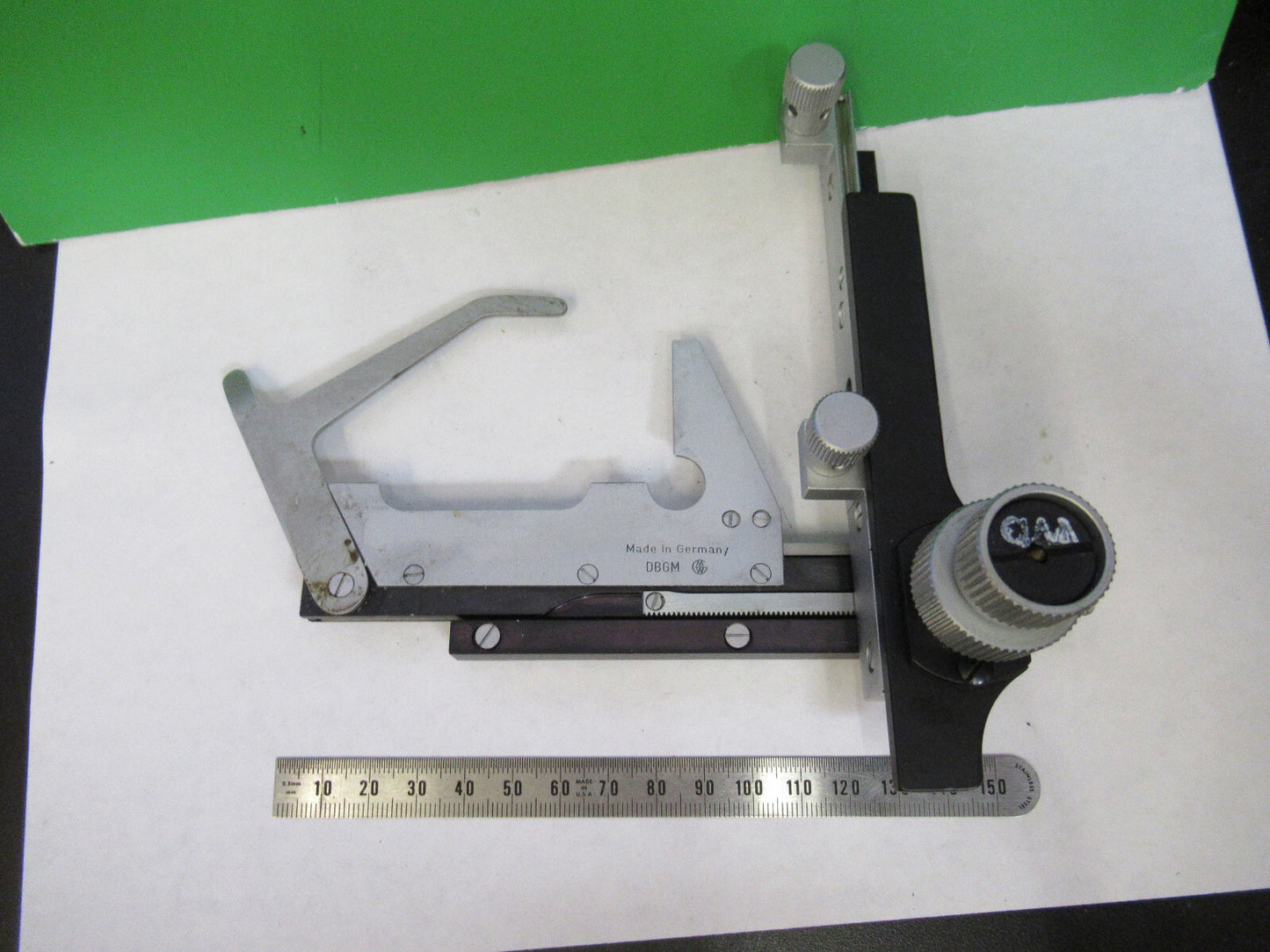 LEITZ WETZLAR GERMANY XY STAGE CLIPS MICROSCOPE PART AS PICTURED X2-A-24