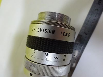 MICROSCOPE PART OPTICAL COSMICAR TV LENS 25 mm CAMERA OPTICS AS IS BIN#P7-03