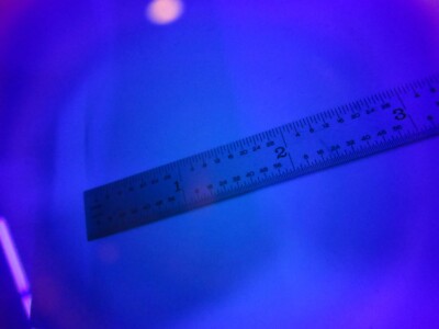 Optical Flat Coated 3" Dia Holed Fused silica Laser Optics