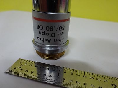 Microscope Part Objective Reichert Plan Achro Iris Diaphragm 50X Optics Bn