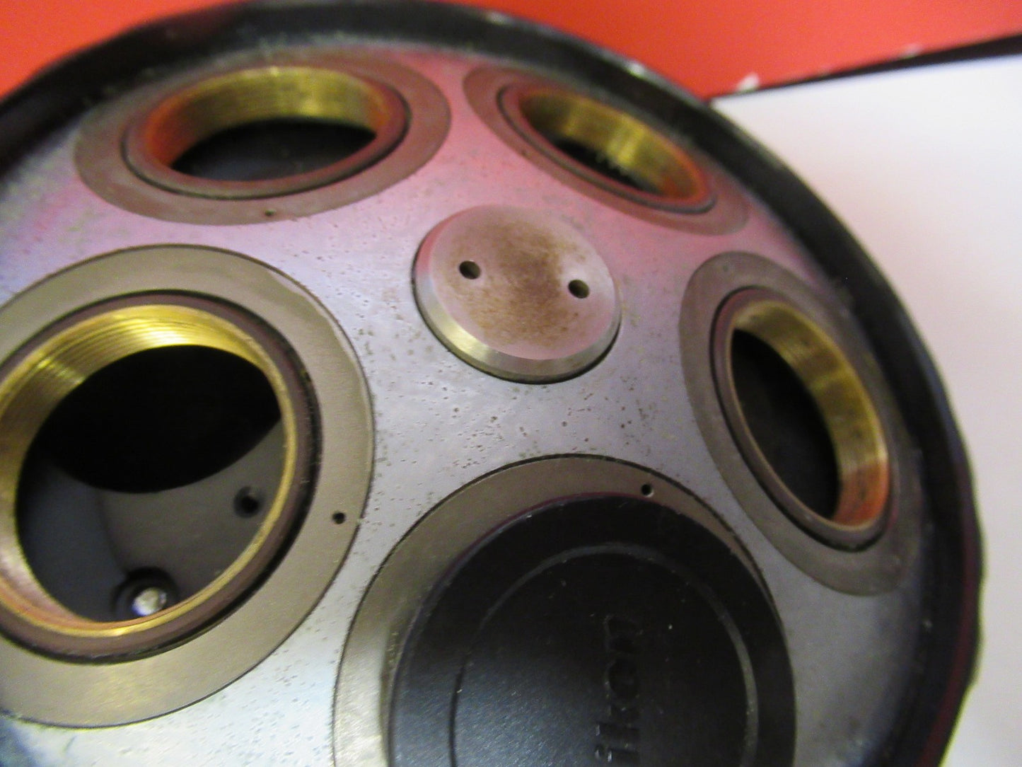 NIKON ECLIPSE E-400 JAPAN NOSEPIECE FAIR MICROSCOPE PART AS PICTURED T5-A-02