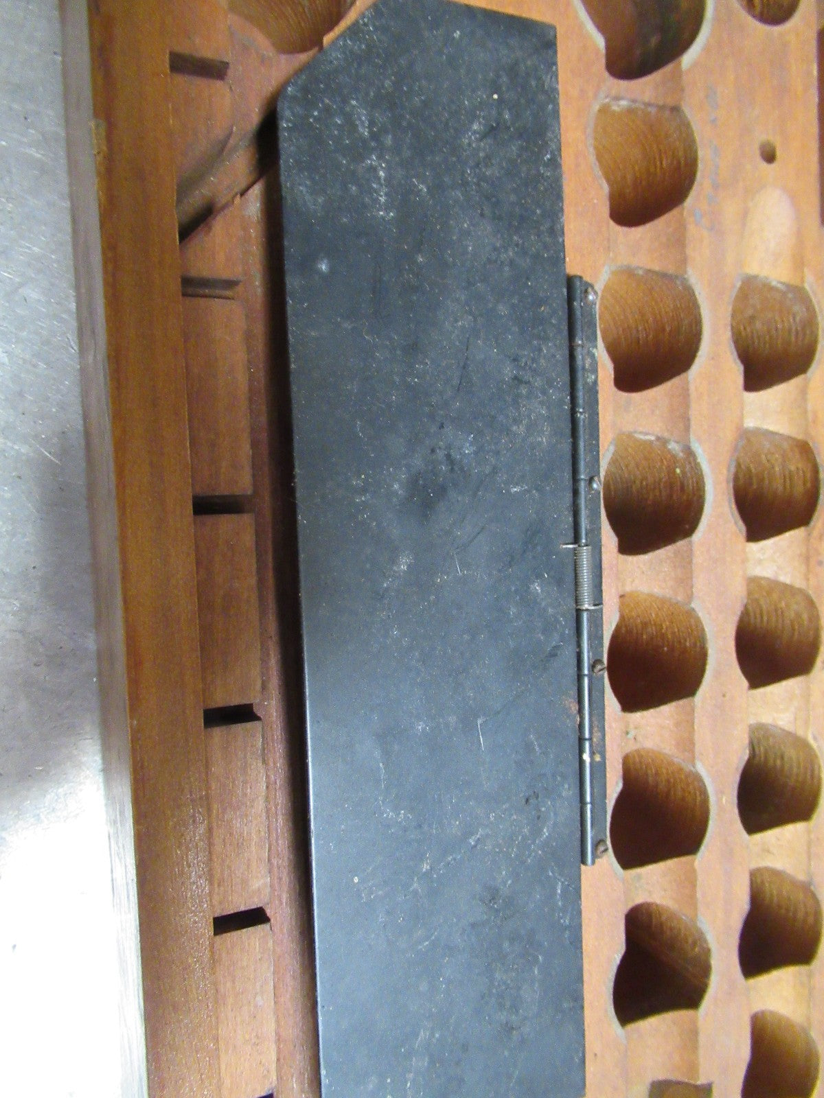 ANTIQUE WOOD BOX BAUSCH LOMB ACCESSORIES EMPTY MICROSCOPE PART AS PICTURED TD-4