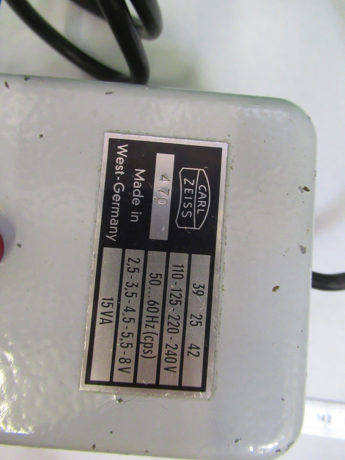 Carl Zeiss AG Germany Transformer for Lamp Microscope Part