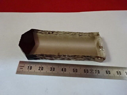 SLAB GAMMA IRRADIATED SMOKY SYNTHETIC QUARTZ CRYSTAL Q-FACTOR SAMPLE  &5-DT-F