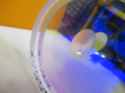 Optical Flat Coated 3" Dia Holed Fused silica Laser Optics
