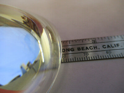 OPTICAL LARGE BI CONVEX GLASS LENS OPTICS AS PICTURED &13-FT-10