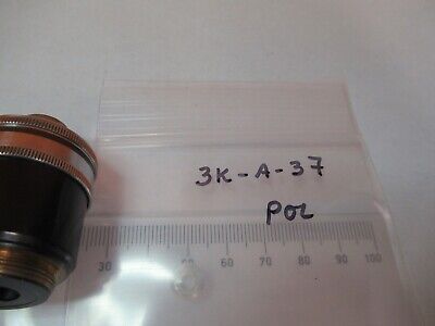 CARL ZEISS GERMANY OBJECTIVE POL 2.5X /160 MICROSCOPE PART AS PICTURED &3K-A-37