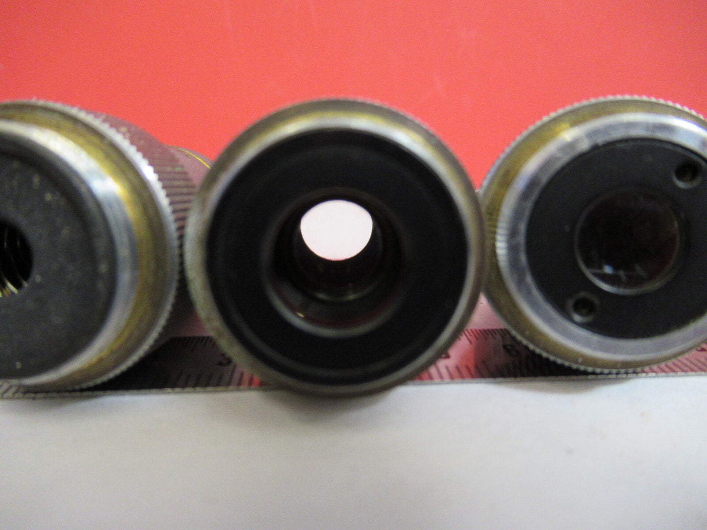 SWIFT LOT 43X 10X 4X MICROSCOPE PART OBJECTIVE AS PICTURED Y5-A-52