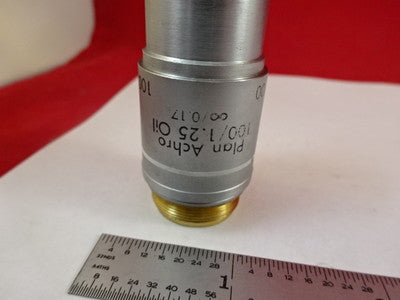 Microscope Part Reichert Plan Achro Objective Lens 100X Optics B