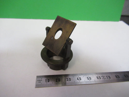 Antique Brass Mirror Splitter Holder Unknown Microscope Part