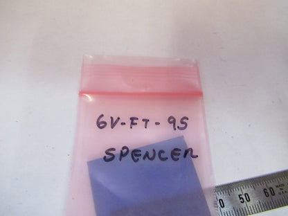 Antique Spencer Lens Co. American Optical Co. Blue Glass Filter Lens Microscope Part