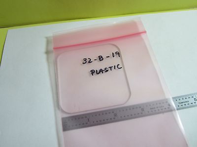 MICROSCOPE PART PLEXIGLAS PLASTIC STAGE MICROSCOPE OPTICS AS IS BIN#32-B-19