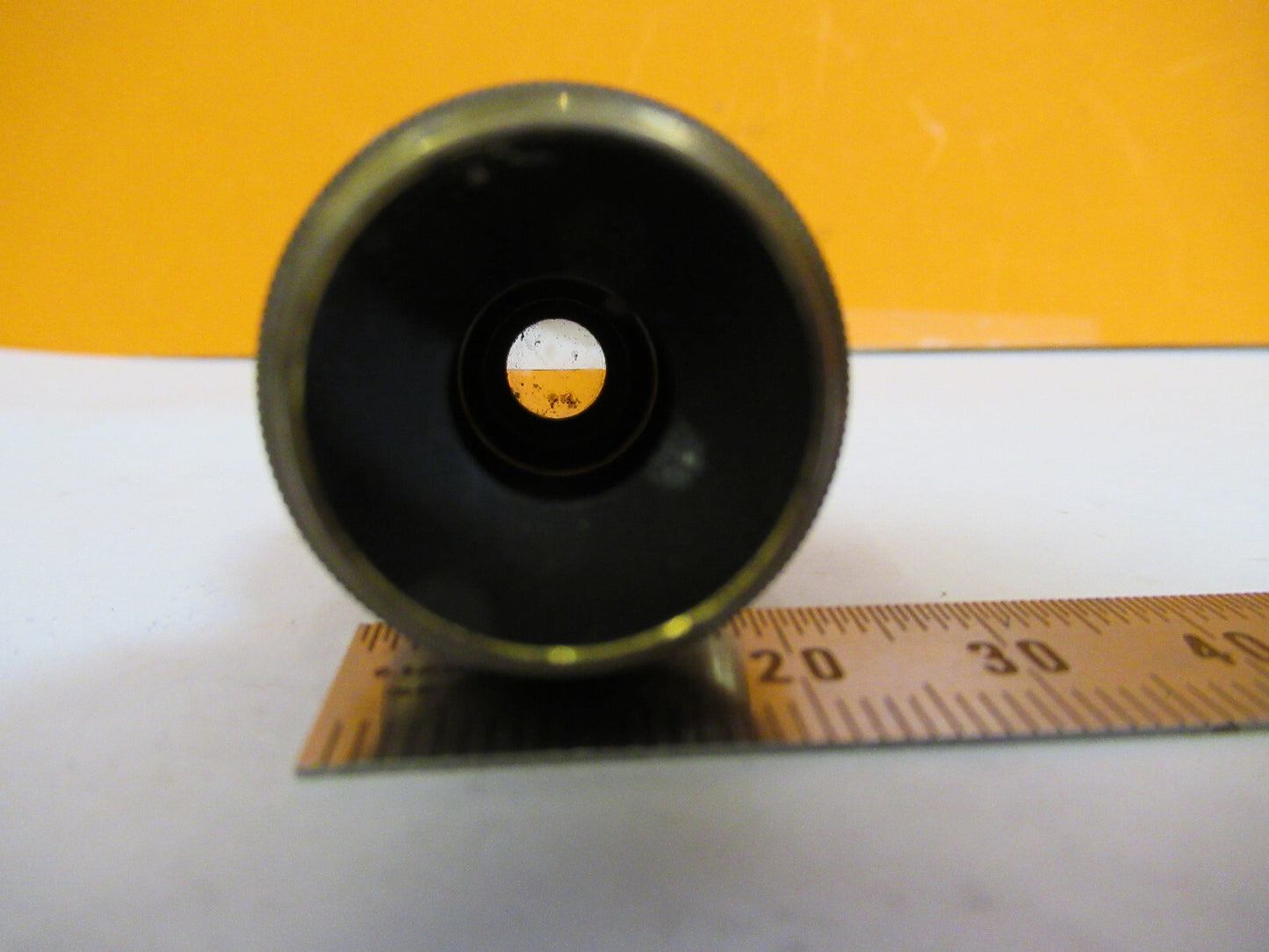ANTIQUE BRASS BAUSCH LOMB OBJECTIVE 4mm MICROSCOPE PART AS PICTURED Y3-A-45