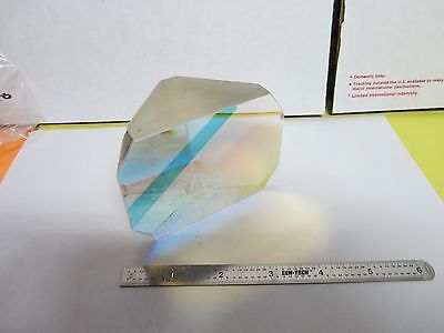 OPTISCHES RIESIGES PRISMA BESCHICHTET [Chips an den Ecken] LASEROPTIK WIE BESEHEN BIN#M7-R-19