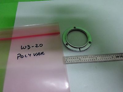 MICROSCOPE PART POLYVAR REICHERT LEICA LENS COVER OPTICS AS IS BIN#W3-20