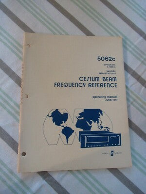 Collectable Rare HP Hewlett-Packard 5062C Frequency Standard Manual 1977