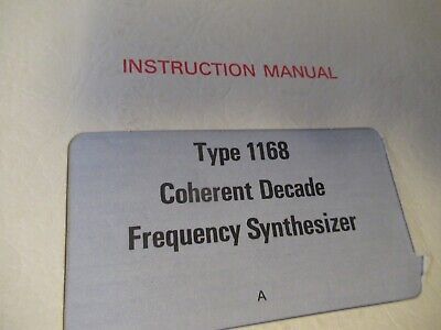VINTAGE MANUAL GENERAL RADIO 1168 FREQUENCY SYNTHESIZER 1971 AS PICTURED