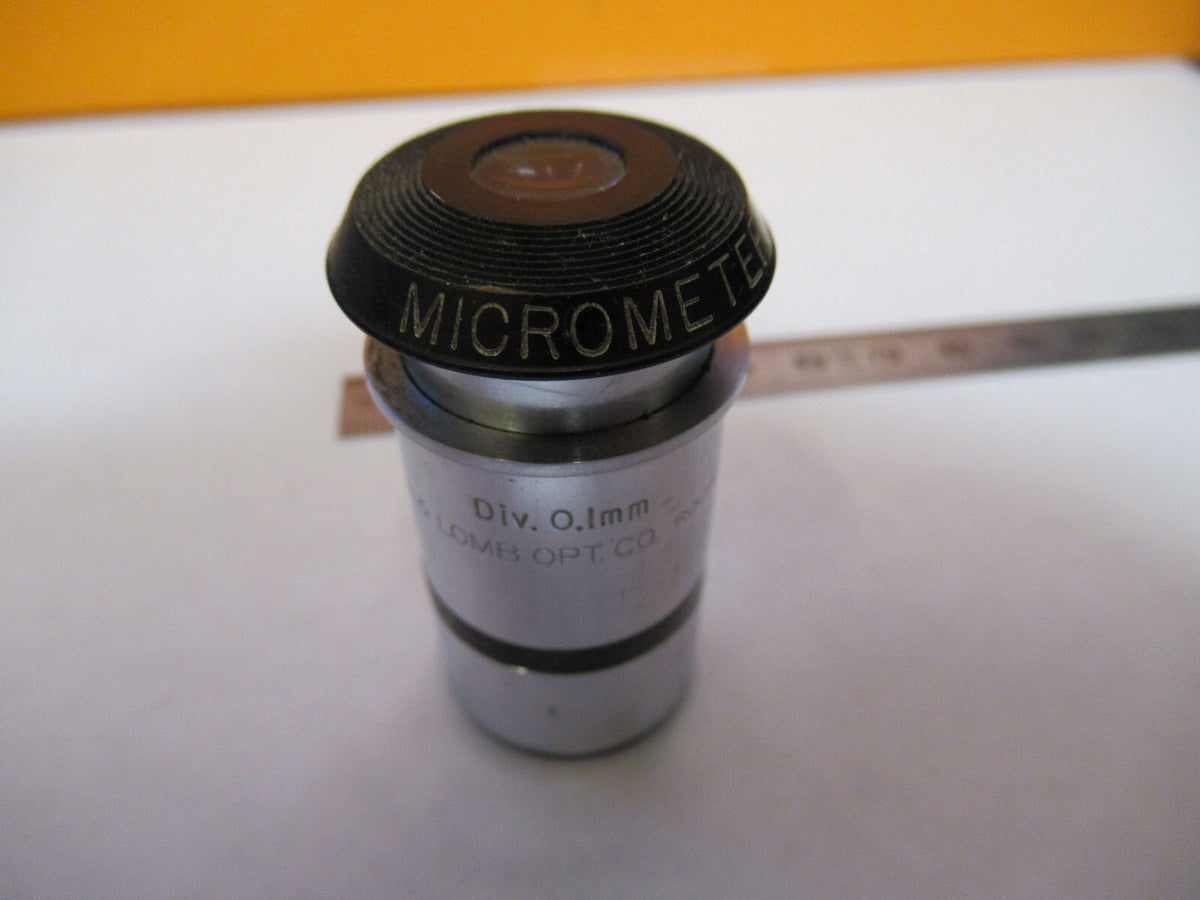 BAUSCH LOMB 7.5X MICROMETER EYEPIECE OCULAR MICROSCOPE PART AS PICTURED Y4-A-73