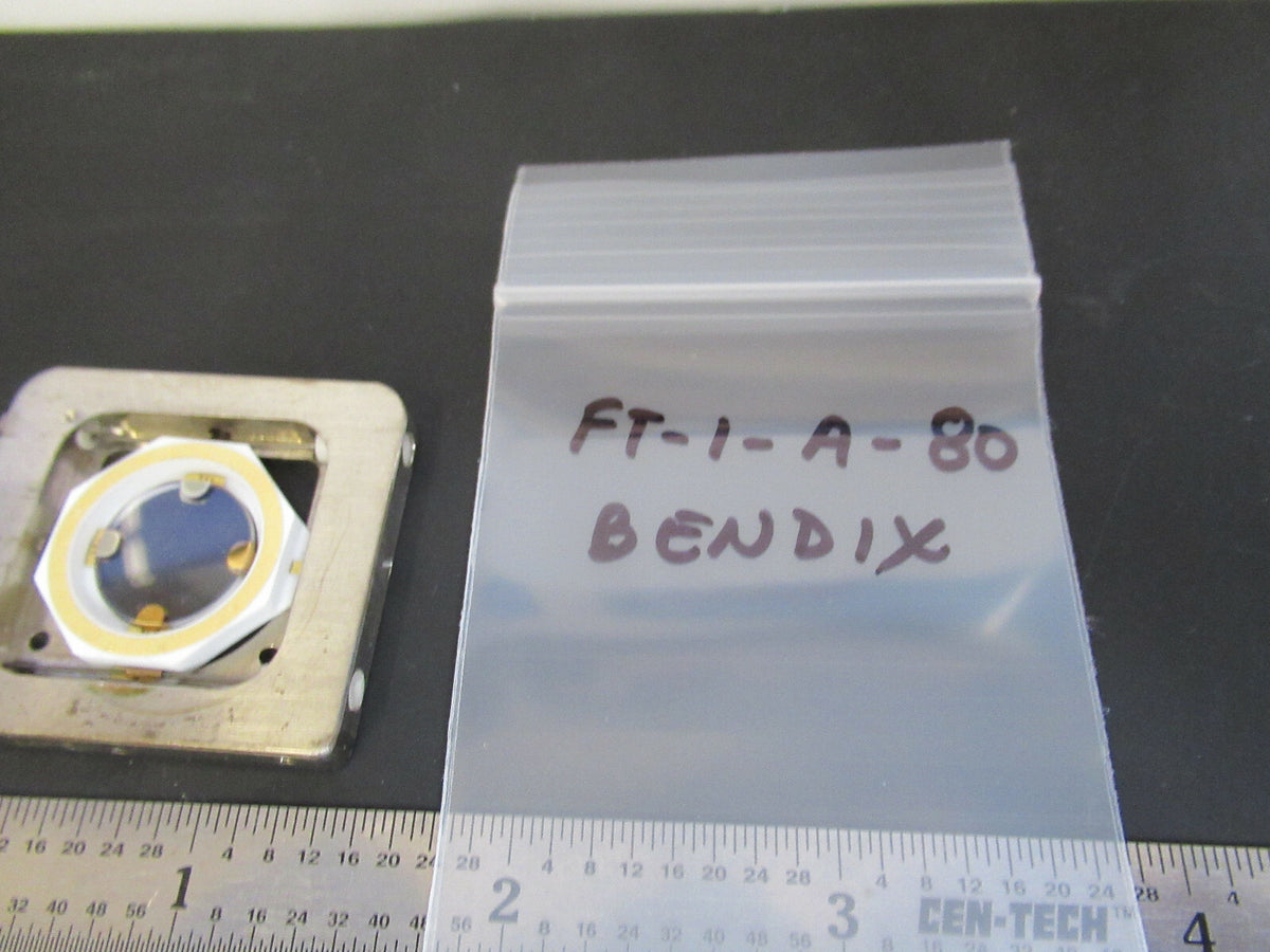 BENDIX FLATPACK LATERAL FIELD QUARTZ CRYSTAL UNKNOWN FREQUENCY AS PIC #FT-1-A-80