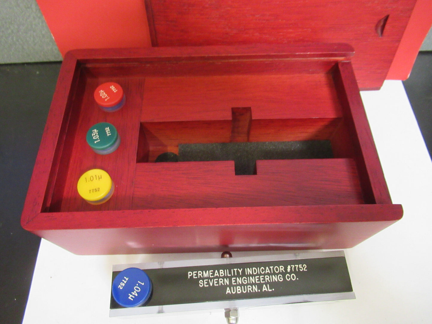 SEVERN ENGINEERING MAGNETIC PERMEABILITY TESTER 4 standards AS PICTURED LOB-RAD