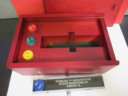 SEVERN ENGINEERING MAGNETIC PERMEABILITY TESTER 4 standards AS PICTURED LOB-RAD