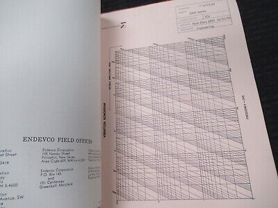 ENDEVCO VINTAGE INSTRUCTIONS MANUAL ACCELEROMETER 2200 AS PICTURED &50-FT-06