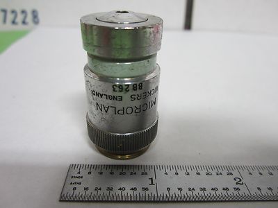 Microscope Objective Vickers England 10X Optics