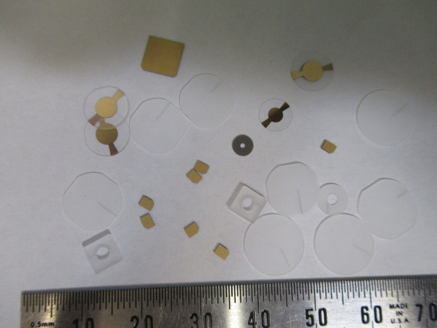 Lot Blanks Piezoelectric Quartz Crystal X-y-cut Gold Coated Piezo Sensor