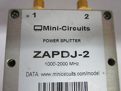 MINI CIRCUITS ZAPDJ-2 POWER SPLITTER 2 GHz RF FREQUENCY MICROWAVE BIN#B2-C-79