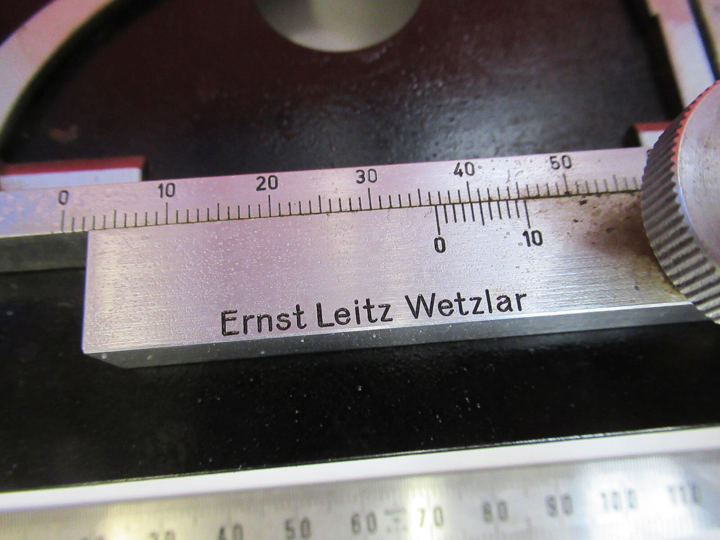 LEITZ GERMANY WETZLAR XY STAGE TABLE CLIPS MICROSCOPE PART AS PICTURED T9-A-19