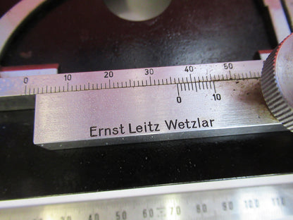 LEITZ GERMANY WETZLAR XY STAGE TABLE CLIPS MICROSCOPE PART AS PICTURED T9-A-19