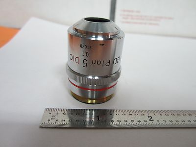NIKON DIC OBJECTIVE MICROSCOPE 5X BD PLAN OPTICS NOMARSKI BIN#1E-P-18