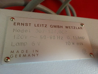 LEITZ 306-127.002 LAMP ILLUM MICROSCOPE PART OPTICAL OPTICS AS PICTURED &86-69