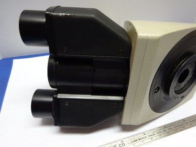 MICROSCOPE PART NIKON JAPAN HEAD TRINOCULAR OPTICS AS IS &83-25