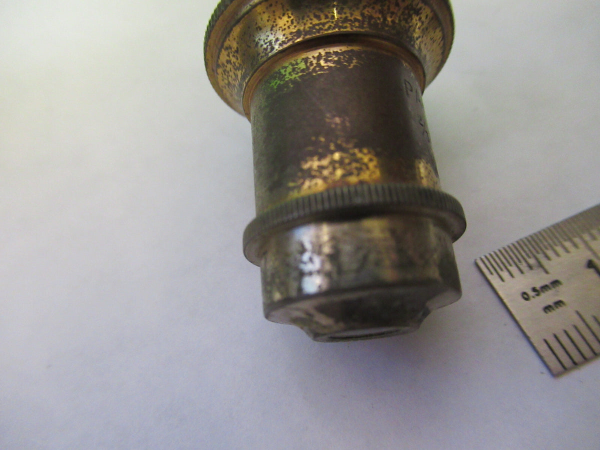 WATSON LONDON ANTIQUE BRASS OBJECTIVE MICROSCOPE PART OPTICS AS PICTURED X6-A-88