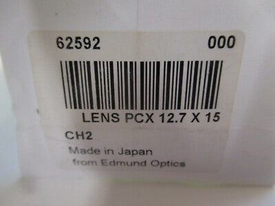 OPTICAL EDMUND OPTICS LENS PCX 12.7x15 LASER OPTICS AS PICTURED &80-A-28