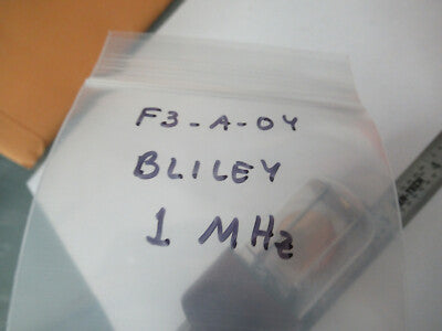 Antique Quartz Crystal Bliley Electric Co. 1 MHz Rare Glass Holder Frequency Control