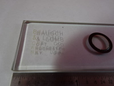 BAUSCH LOMB OPTICAL MICROSCALE CALIBRATION STANDARD OPTICS AS PICTURED &R7-A-19